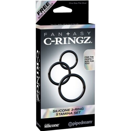 Cockring FANTASY C-RINGZ Silicone 3 Ring Stamina Set