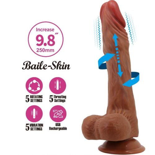 Dildo BAILE CALISTO 24 cm med sugekopp