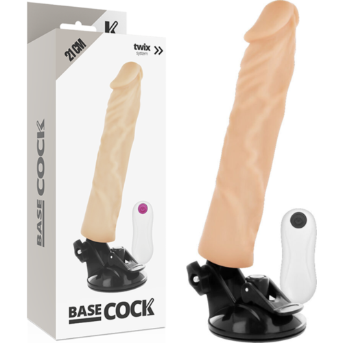 Vibrador Basecock 21 cm med fjernkontroll