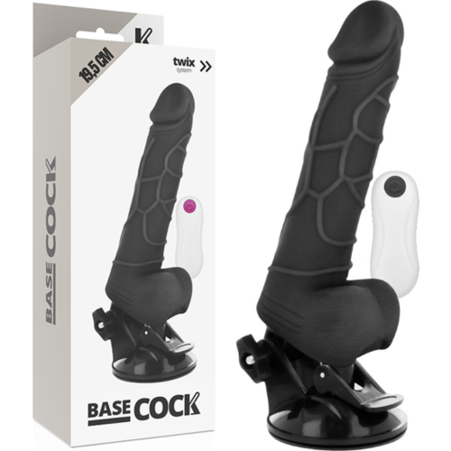 Realistisk Vibrator BASECOCK Med Fjärrkontroll 19.5 CM