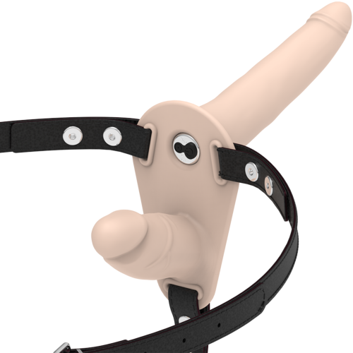 Dobbelt arnes FETISH SUBMISSIVE HARNESS med vibrator