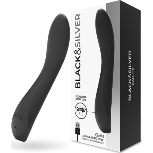 G-punkt Vibrator BLACK&SILVER KEAN med Berøring Kontroll