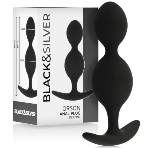 Boller Anal BLACK&SILVER Orson 9 cm