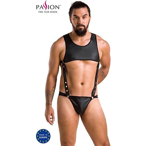 Herreundertøy PASSION MEN 056 BODY ADAM Black L/XL