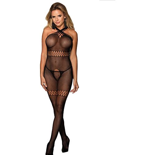 Bodystocking SUBBLIME med krysset nakkestropper