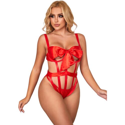 Bodysuit SUBBLIME Sexy Openwork med Sløyfe S/M