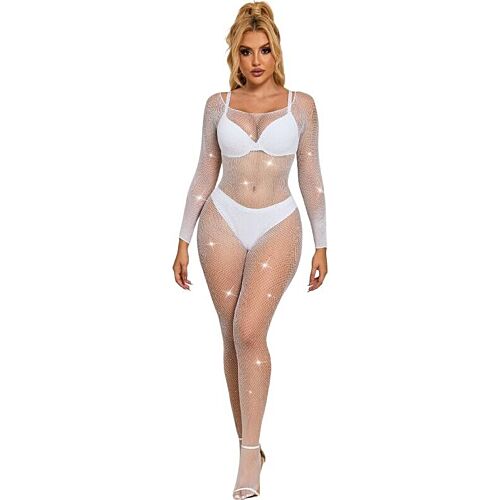 Bodystocking SUBBLIME FISHNET MED DIAMANTER LANG ERME