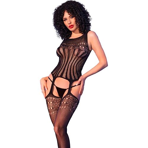 Bodystocking Chilirose CR 4855 med bredere stropper