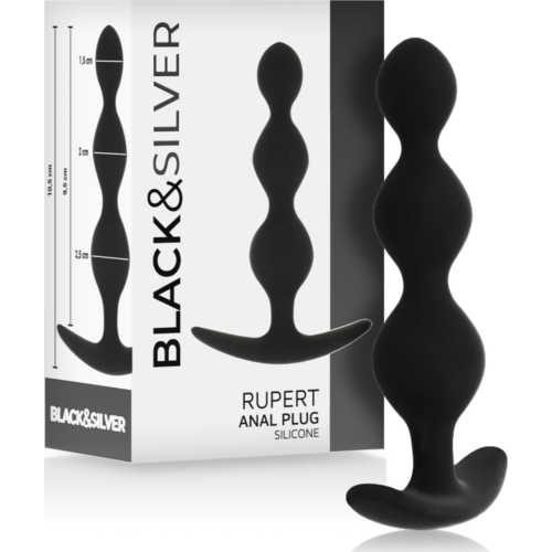 Anal Kuler BLACK&SILVER Rupert 10 CM