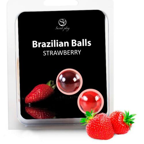 Brazilian Balls SECRETPLAY - Jordbærduft 2 stk