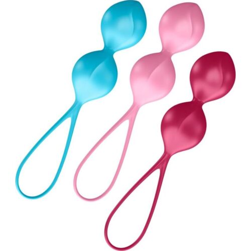 Silikonkuler Satisfyer Balls Training Set 2 for bekkenbunn