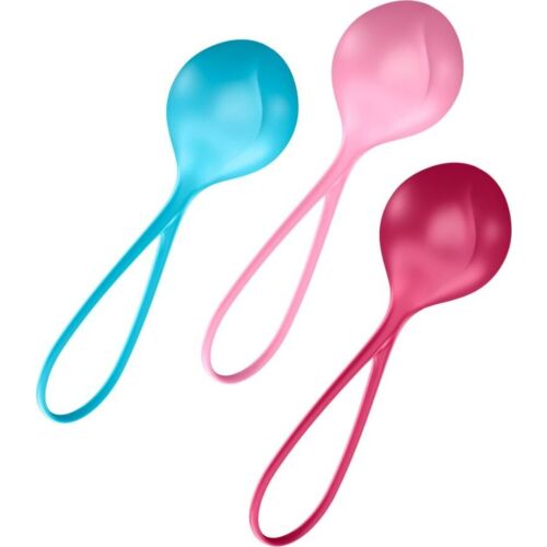 SATISFYER Loveballs Treningssett — 3 Vektede Kuler