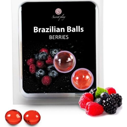 Brazilian Balls SECRETPLAY - Massasjeolje med bærduft