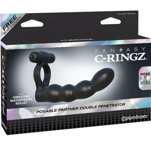 Cock Ring FANTASY C-RINGZ Posable Double Penetrator