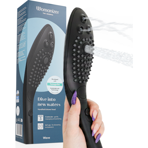 Dusjhode Womanizer Wave med klitorisstimulering