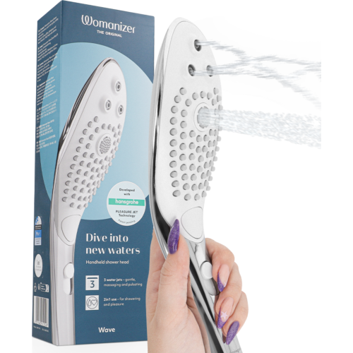 Dusjhode Womanizer Wave med klitorisstimulator