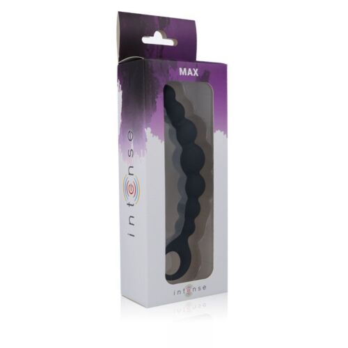 Anal Beads INTENSE ANAL TOYS MAX BLACK med 8 silikonballer