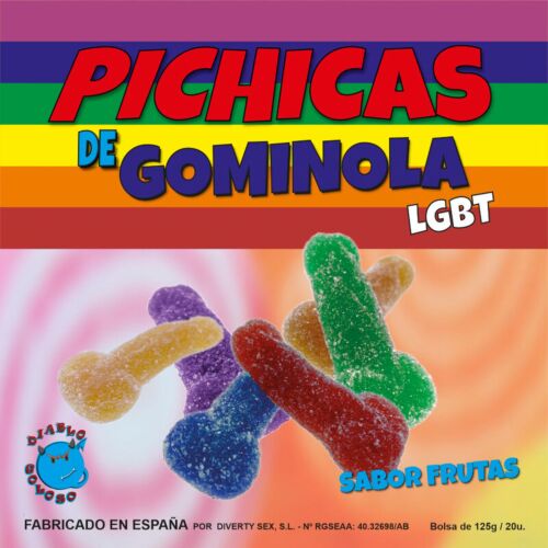 Søtsaker PRIDE GUMMY PENIS FRUITS med sukker