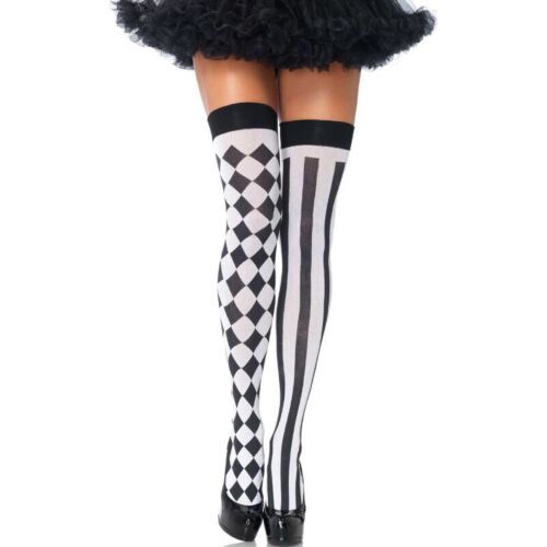 Kostyme Leg Avenue Black/White Arlequin