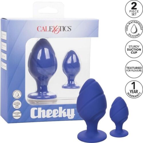 Analplugg Calexotics Cheeky med individuell tekstur