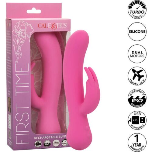 Rabbit Vibrator CALEXOTICS First Time med kraftige vibrasjoner