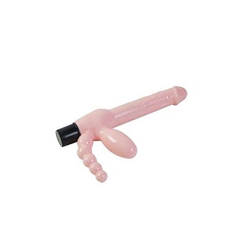 Stimulator BAILE TPR Uten Stropper med Vibrasjon og Anal Stimulering