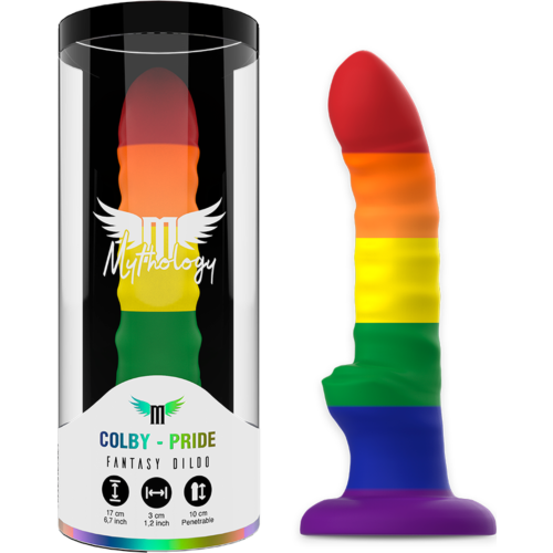 Dildo Mythology Colby Pride med sterk sugebase
