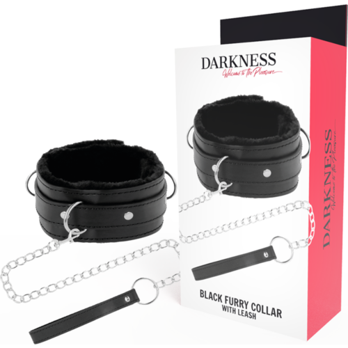 Posturering halskjede DARKNESS med lærkjede
