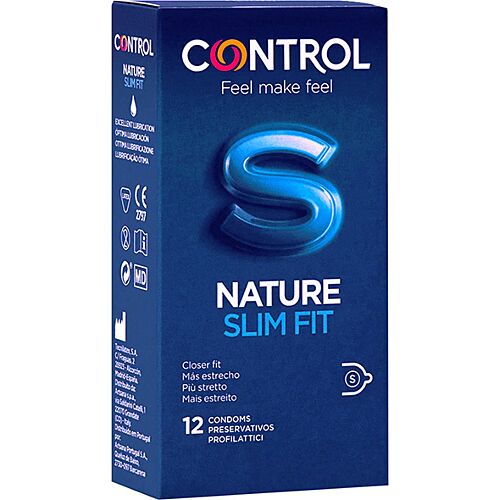 Kondom CONTROL Slim Fit 12 enheter med tettsittende passform