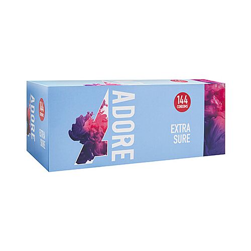 Kondom Pasante Adore Extra Sure - Bulk 144 UDS