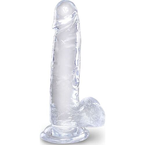 Realistisk Dildo KING COCK 15,2 cm med sugekopp