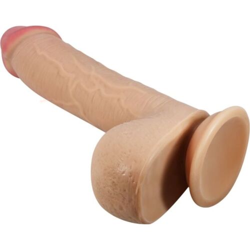 Dildo Pretty Love Sliding Skin 23.4 cm med sugekopp