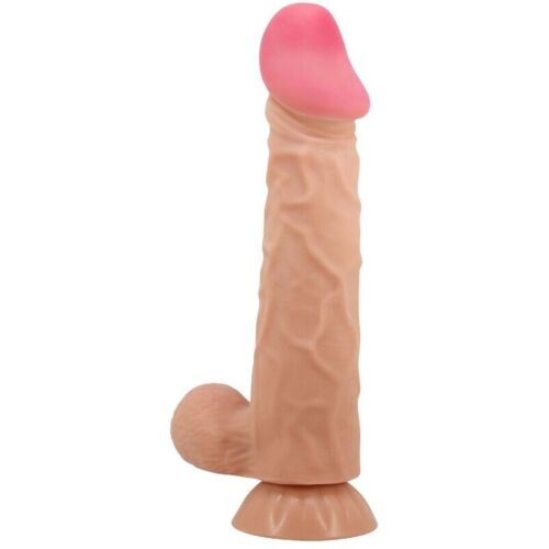 Realistisk dildo Pretty Love Sliding Skin med glidende hud og sugekopp 24 cm