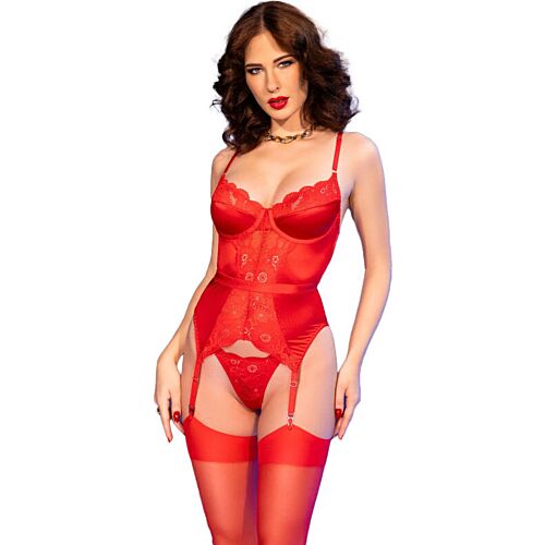 Garter stockings CHILIROSE CR 4845 med blonder