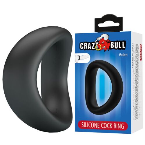 CRAZY BULL Valen Ergonomisk Silikonring i Sort