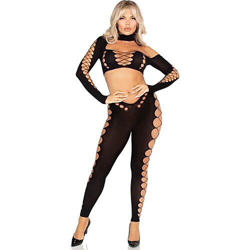 Crop Top og Leggings Leg Avenue Utskåret