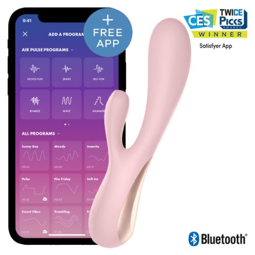 Vibrator SATISFYER MONO FLEX med app for smart kontroll
