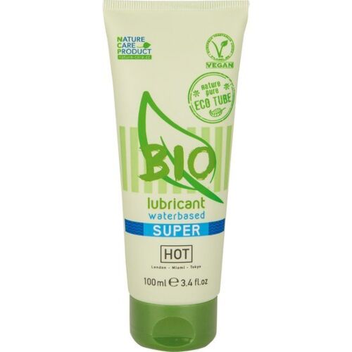 Vannbasert Lubrikant HOT BIO 100 ML med naturlige ingredienser