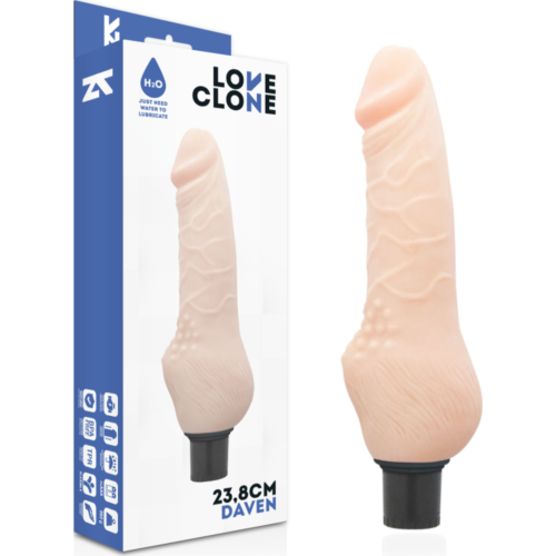 Vibrator LOVECLONE DAVEN med selvlubrikasjon
