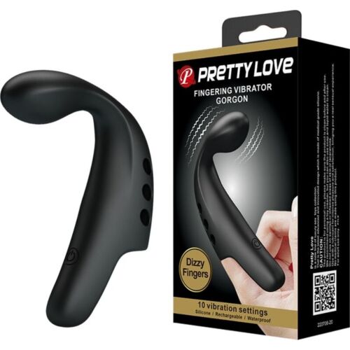 Finger Vibrator Pretty Love Black Gorgon