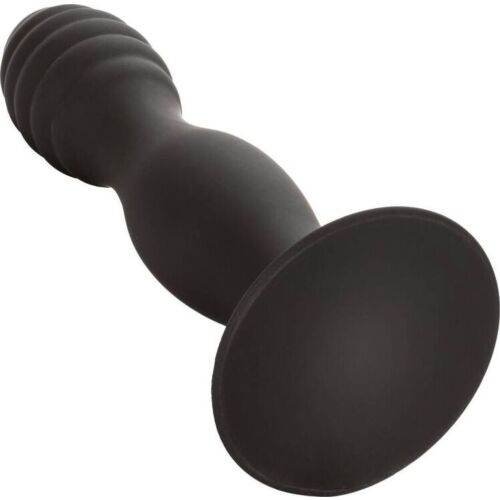 Anal leketøy CALEXOTICS RIBBED ANAL STUD med sugekop