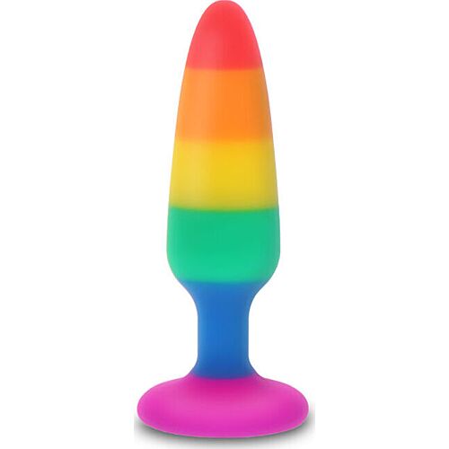 BDSM Anal Plug PRIDE Twink 8.5 CM med regnbuefarger