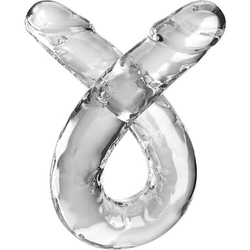 Dildo KING COCK Double Trouble 46 cm med realistisk design