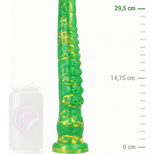 Dildo EPIC Hylos Green Flash med ergonomisk design