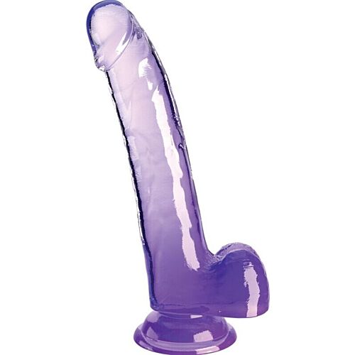 Dildo KING COCK Clear Dildo med Testikler 20.3 cm