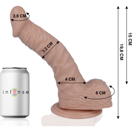 Dildo MR. INTENSE 18 - 19.8 cm med sugekop