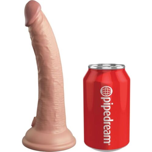 Dildo Vibrator KING COCK Elite 17.8 cm med fjernkontroll