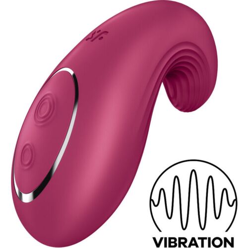 Vibrator SATISFYER DIPPING DELIGHT med kurvet tupp