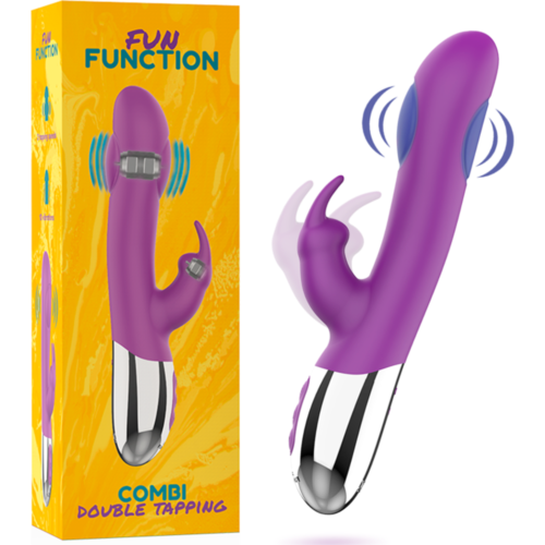 Rabbit vibrato FUN FUNCTION COMBI DOUBLE TAPPING med dobbel stimulering