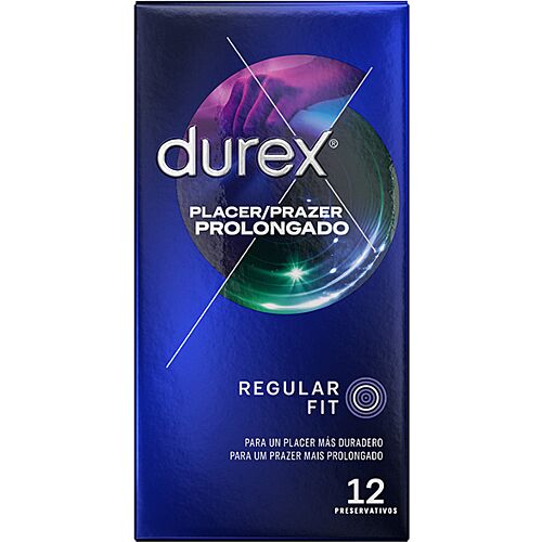 Kondom DUREX PLEASURE PROLONGED 12 enheter med forsinkende effekt